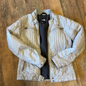 The North Face Womens Arel Moto Quilted Insulated Bomber Jacket